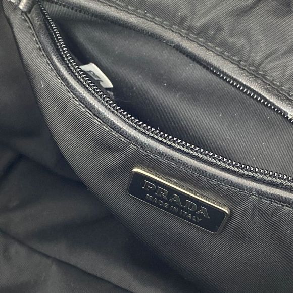 Prada Heart Bijou Nylon Mini Handbag EVENING Nero Black - Picture 4 of 5